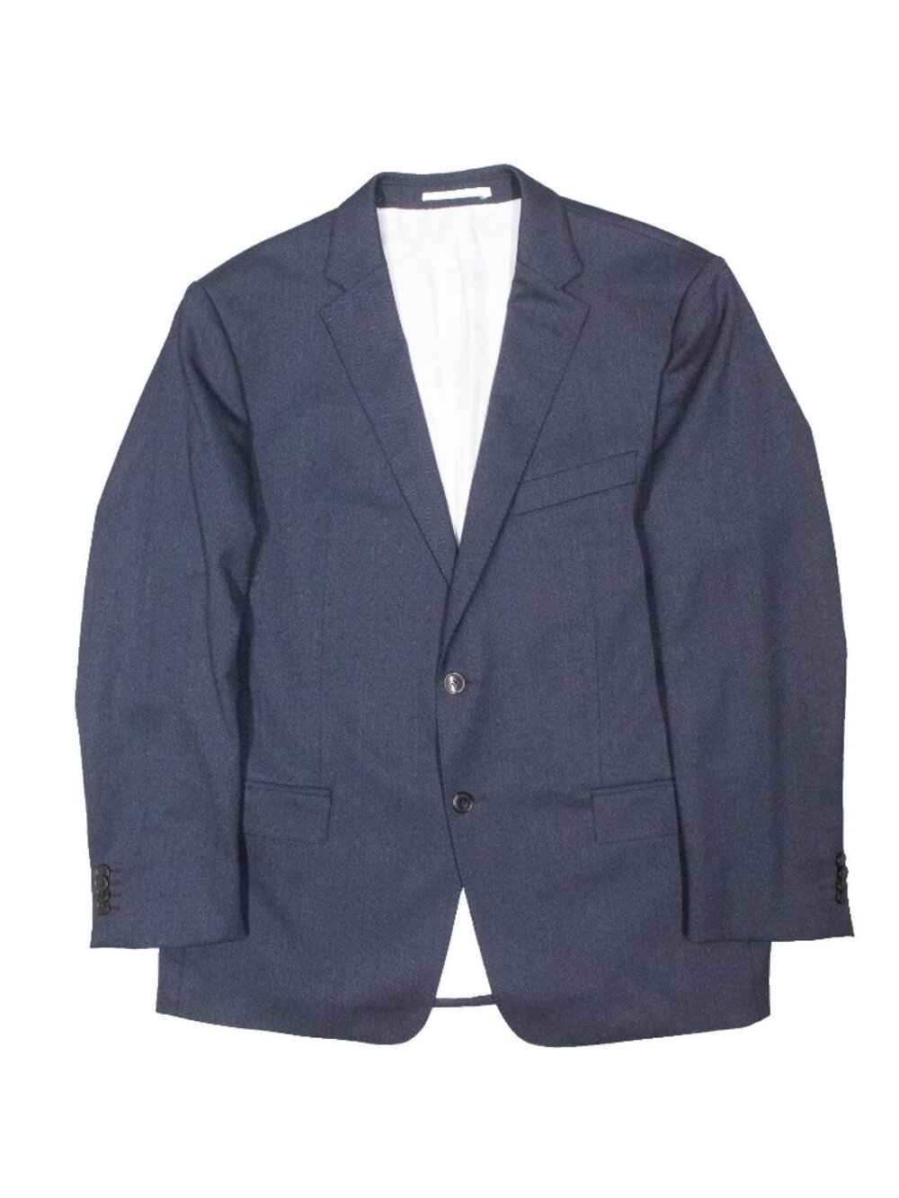 Vintage Versace Blazer Stretch Wool Sport Coat Blue Twill 46R